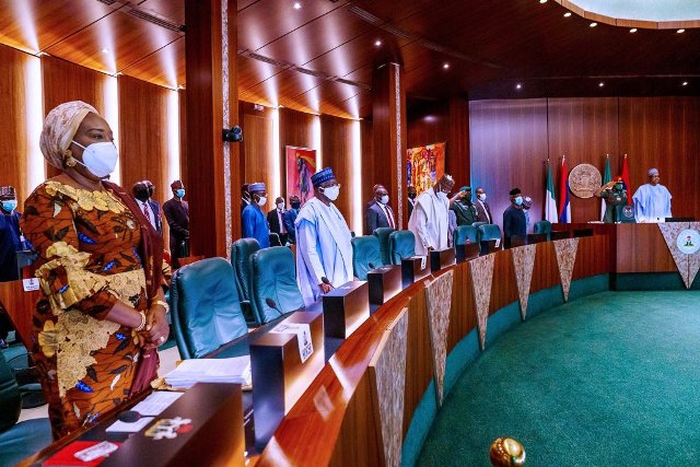 President Muhammadu Buhari presiding over virtual FEC meeting