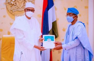 President Buhari receives report of the National Security Summit, says Nigeria is a lucky country despite challenges
