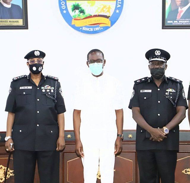 Need for joint effort to tackle security challenges in the country, Governor Okowa tells IGP