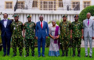 Photo News: Governor Sanwo-Olu receives Chief of Army Staff Lt.General Faruk Yahaya