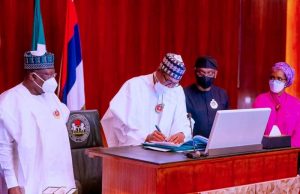 President Buhari signs N17.127 trillion 2022 budget into law, and takes a swipe at worrisome changes to 2022 Budget by NASS