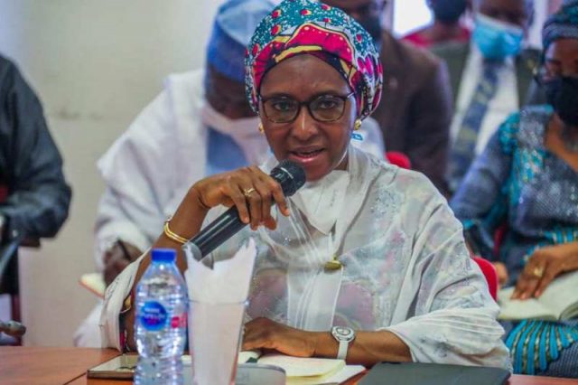 Honourable Minister of Finance, Budget and Economic Planning, Mrs. Zainab Ahmed