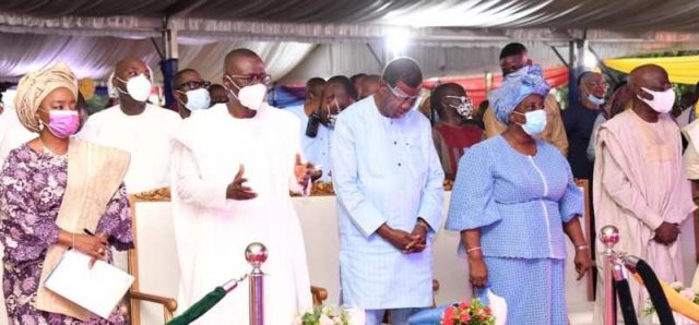 Lagos State government thanksgiving service at the Lagos House Sports Ground, Alausa, Ikeja