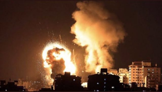 Images of bombing of airport and cities around Ukraine