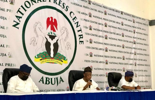 Minister of Information and Culture, AlHAJI Lai Mohammed briefing on fight against coruption
