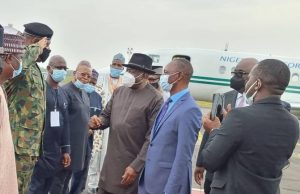 Former Nigerian President Jonathan addresses ECOWAS Parliament, charges lawmakers to protect democratic values