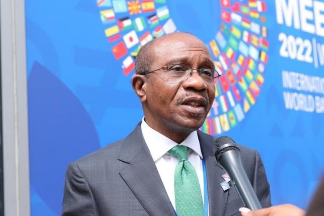 Central Bank of Nigeria Governor, Mr Godwin Emefiele
