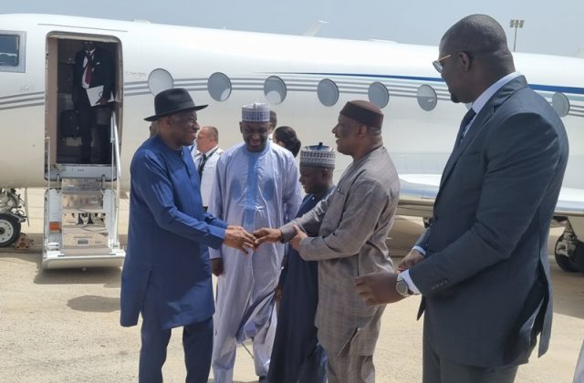 Former President Jonathan arrived in Dakar on Tuesday for Sub-regional dialogue on sustaining democratic principles in West Africa