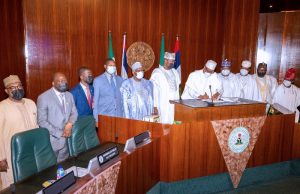 President Buhari signs anti-money laundering bill and two other key anti-crime bills into Law