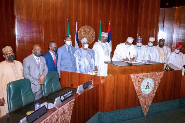 President Buhari signs anti-money laundering and two other key anti-crime bills into Law