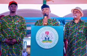 FG will expand and deepen implementation of the Employee Compensation Act, Vice President Osinbajo promises at May Day rally
