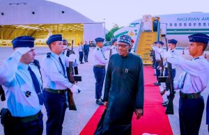 President Buhari arrives Lisbon, Portugal ahead of his State Visit and participation at UN Ocean Conference