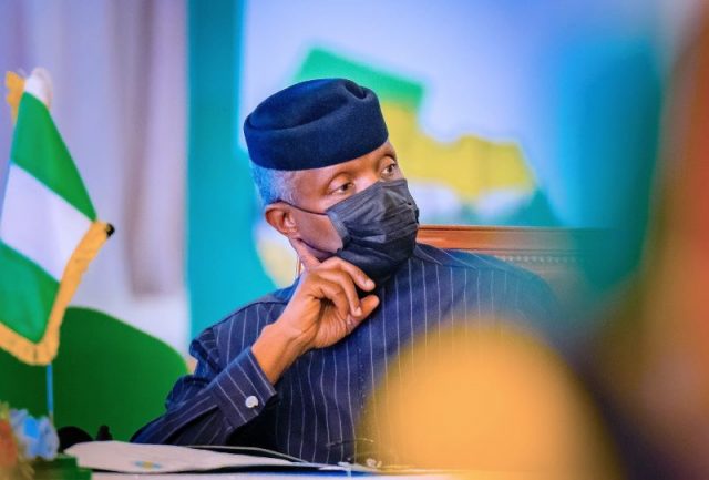 Prof. Yemi Osinbajo represented the President at the Great Green Wall Conference in Abuja, Nigeria
