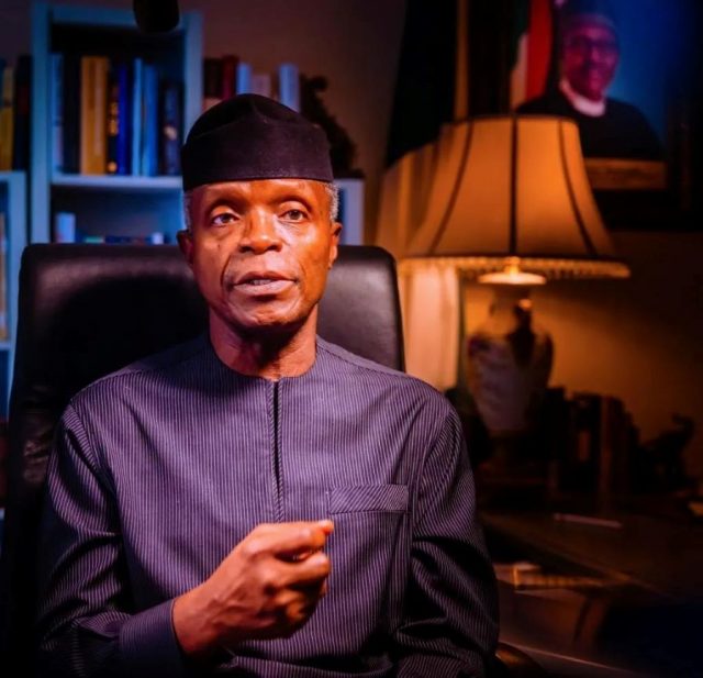 Prof. Osinbajo at the global virtual launch of Nigeria’s Energy Transition Plan
