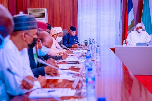 President Buhari inaugurates Presidential Committee on National Economy
