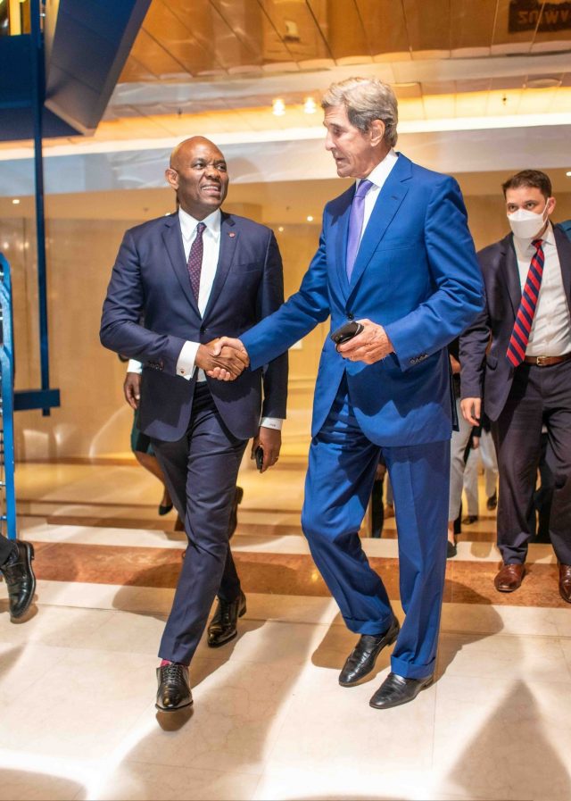 Tony Elumelu with John Kerry