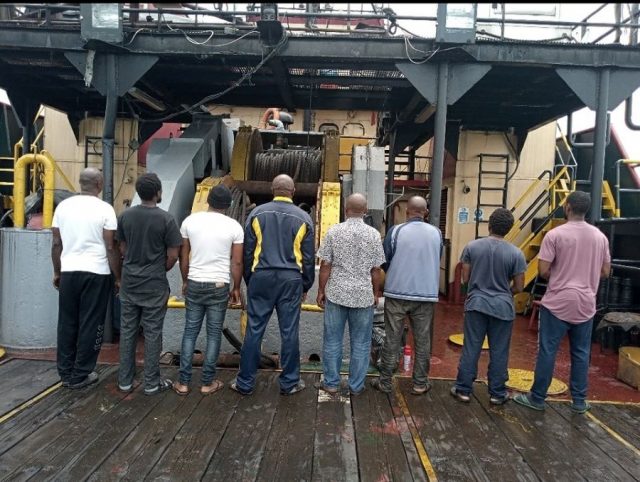 Crude oil thieves caught and hand over to EFCC