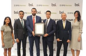 EFG Hermes becomes first Egyptian financial institution to achieve ISO 31000:2018 Enterprise Risk Management Conformity by the British Standards Institution