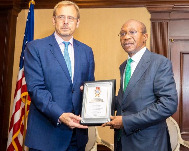 Emefiele Bags Euroknowledge Award For Digital Transformation