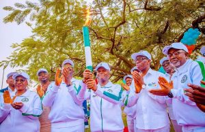 Vice President Osinbajo flags off National Sports Festival’s ‘Torch of Unity’, says FG’s progressive agenda for sports yielding results