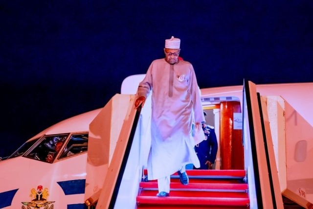 President Buhari returns to Abuja after his participation at the US-Africa Leader's Summit on 18th Dec 2022