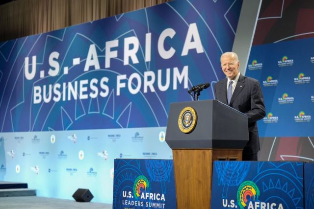President Joe Biden at the US-Africa Leaders Summit