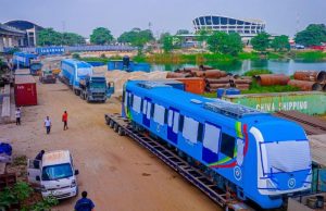 Lagos Blue line gets a boost as State takes delivery of two new train sets