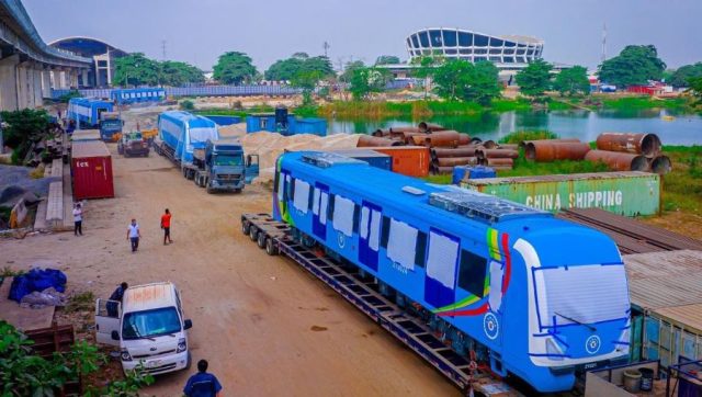 Lagos Blue Line two trains cleared from the ports