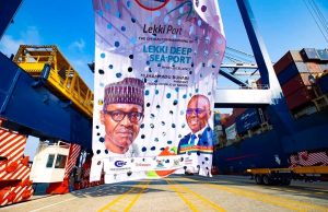 After inuagurating the $1.5b Lekki Deep-Sea Port and Imota rice mill, President Buhari tells Governor Sanwo-Olu ”you are doing well”