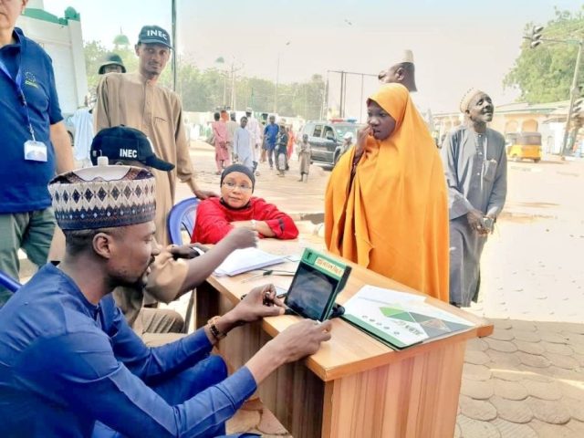 EU Election Observation Team observed the Mock Accreditation in Shagari and Sokoto North Local Government Area, Sokoto State, on Saturday, Feb 4