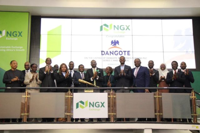 Dangote Industries Funding plc series 1 and 2 Bond listing
