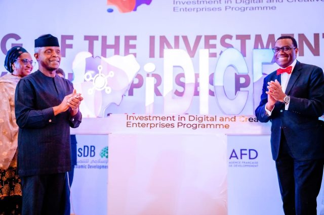 VP Osinbajo launches investment in digital and creative enterprise programme