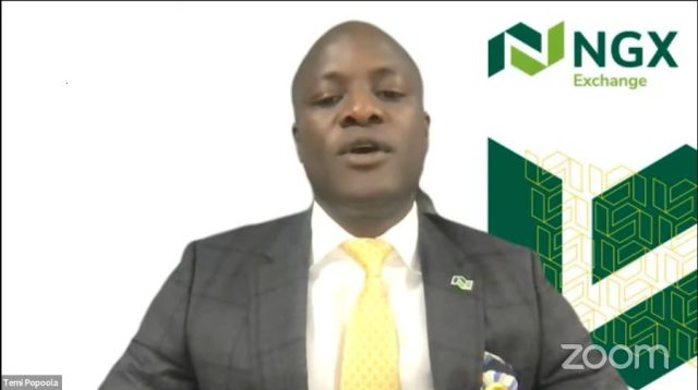 Chief Executive Officer, Nigerian Exchange Limited, Mr Temi Popoola