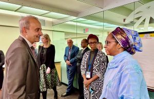 Finance Minister Shamsuna Ahmed arrives Washington for the 2023 IMF/World Bank Spring Meetings