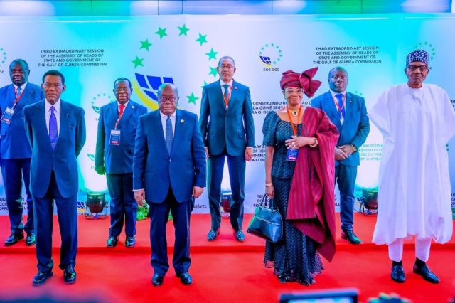 President Buhari participates at the 3rd Extra-Ordinary Session of the Heads of State and Government of the Gulf of Guinea Commission in Accra, Ghana on 25th April 2023