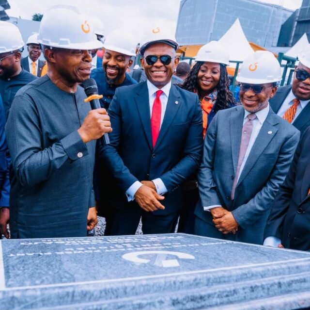 The commissioning of Transcorp Afam 3 Fast Power 240MW turbines in Afam, Rivers State on Tuesday