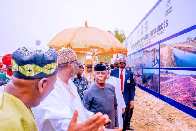 VIce President Yemi Osinbajo commissions multi-billion-naira Kano River Irrigation Scheme
