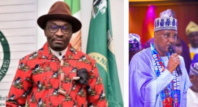 10th House of Representatives elect Tajudeen Abass,(L), and Benjamin Kalu,(R), as Speaker and Deputy Speaker respectively