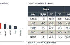 Nigerian stocks close higher with market capitalization hitting N30.395 trillion after intense buying activities, YTD return rises to 8.8%
