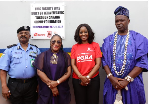 Ikeja Electric, Sahara Group Foundation Build Travelers’ Lodge for Ipaja Police Divisional Headquarters