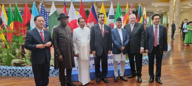 Former Nigerian President Jonathan urges world attending the International Leadership Conference in Cambodia to seek peace through functional democracy