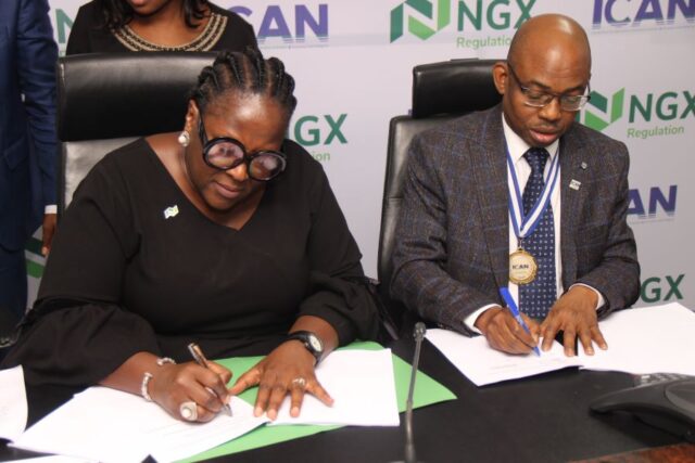 Official signing of the MoU between NGX RegCo and ICAN