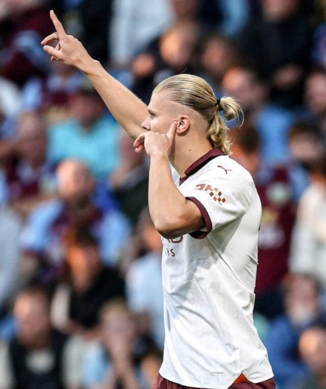 Haaland scored a brace against Burnley