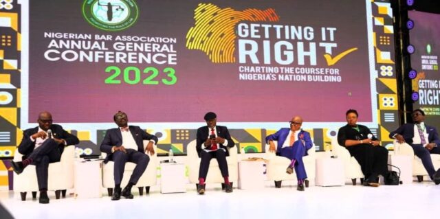 Panel discussion on ethics and professional conduct of lawyers at the NBA Annual General Conference 2023