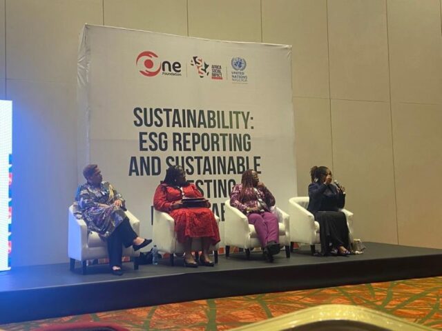 Tinuade Awe, CEO, NGX RegCo and Dr Irene Robinson-Ayanwale, DH Business Support Services at the ESG Roundtable