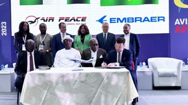 Air Peace pens a historic maintenance deal with Embraer