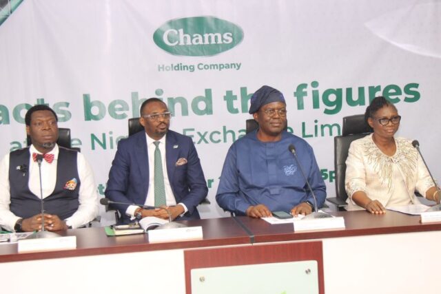 The NGX and the leadership of Chams Holdco during the Facts Behind the Figures presentation