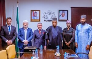 Vice President Shettima hosts First Surat Group and top management of MTN Nigeria