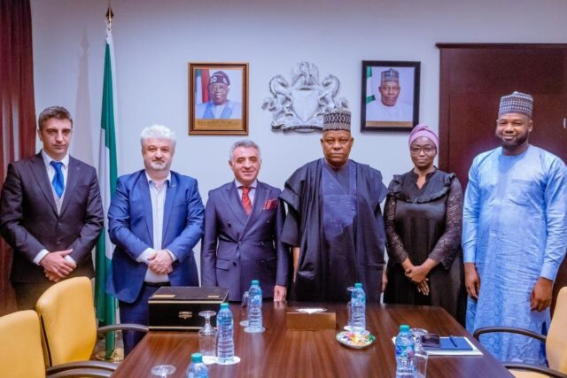 Vice President Shettima hosts First Surat Group and top management of MTN Nigeria