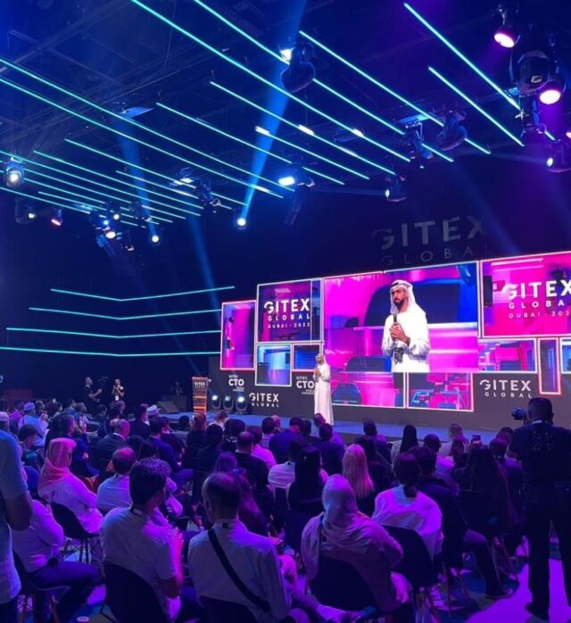 HE Omar Sultan AlOlama, Minister of State for Artificial Interlligence, Digital Economy UAE at the opening of the inaugural GITEX CTO World
